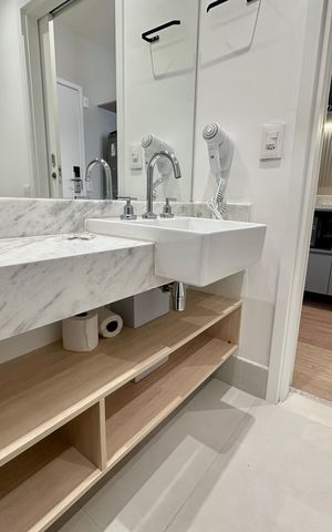 Studio à venda com 50m², 1 quarto e sem vagaBanheiro