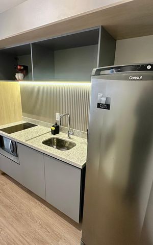 Studio à venda com 50m², 1 quarto e sem vagaCozinha