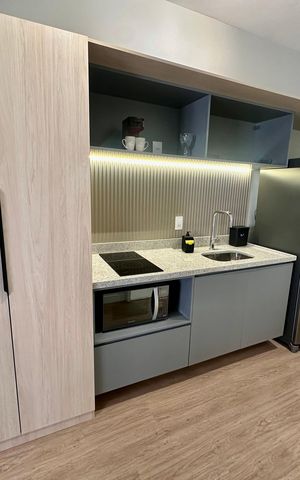 Studio à venda com 50m², 1 quarto e sem vagaCozinha