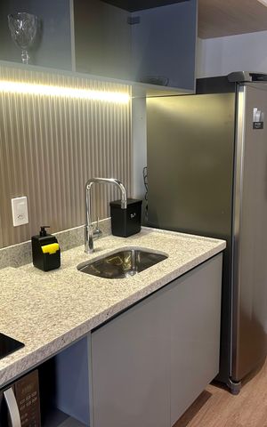 Studio à venda com 50m², 1 quarto e sem vagaCozinha