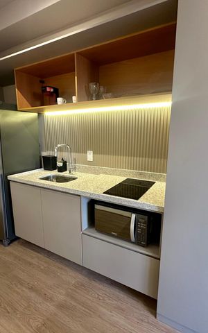 Studio à venda com 50m², 1 quarto e sem vagaCozinha