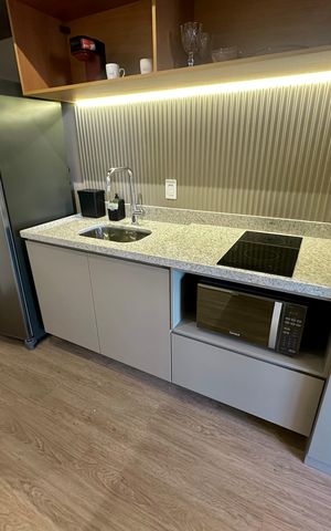 Studio à venda com 50m², 1 quarto e sem vagaCozinha