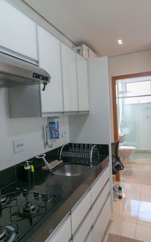 Apartamento para alugar com 32m², 1 quarto e 1 vaga