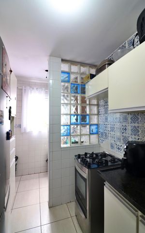 Casa de condomínio à venda com 73m², 3 quartos e 1 vagaCozinha 