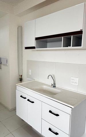 Apartamento para alugar com 31m², 2 quartos e sem vaga Apartamento para alugar com 31m², 2 quartos e sem vagaCozinha e Área de Serviço
