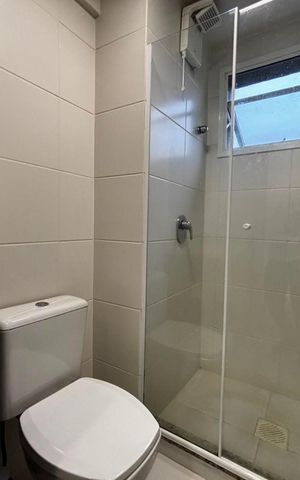 Apartamento para alugar com 60m², 1 quarto e 1 vaga Apartamento para alugar com 60m², 1 quarto e 1 vagaBanheiro social