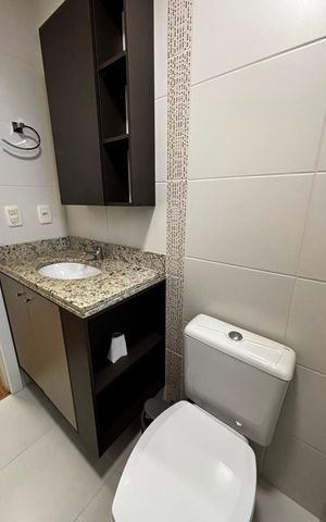 Apartamento para alugar com 60m², 1 quarto e 1 vaga Apartamento para alugar com 60m², 1 quarto e 1 vagaBanheiro social
