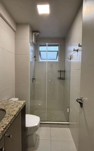 Apartamento para alugar com 60m², 1 quarto e 1 vaga Apartamento para alugar com 60m², 1 quarto e 1 vagaBanheiro social