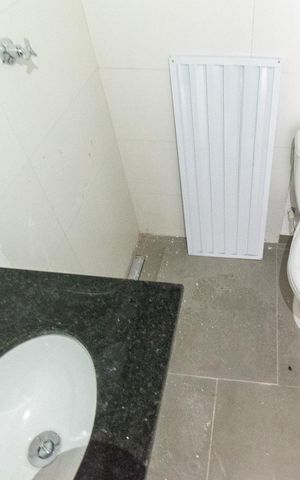 Apartamento à venda com 33m², 1 quarto e sem vaga Apartamento à venda com 33m², 1 quarto e sem vagaBanheiro social