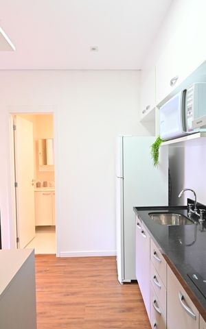 Studio à venda com 30m², 1 quarto e sem vagaCozinha