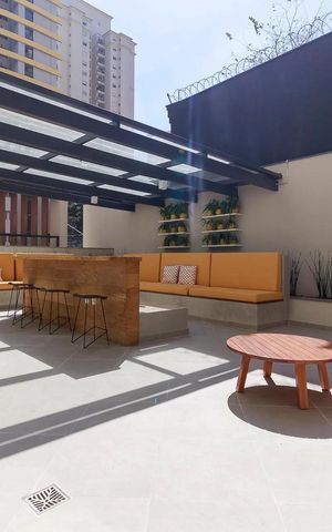 Studio para alugar com 25m², 1 quarto e sem vaga Studio para alugar com 25m², 1 quarto e sem vagaÁrea comum - Churrasqueira