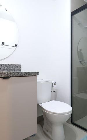 Apartamento para alugar com 30m², 1 quarto e sem vagaBanheiro 
