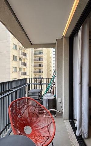 Studio para alugar com 30m², 1 quarto e sem vaga Studio para alugar com 30m², 1 quarto e sem vagaVaranda