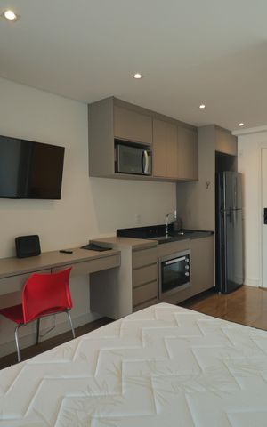 Studio para alugar com 25m², 1 quarto e sem vagaCozinha