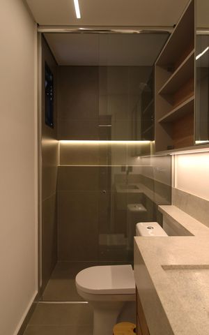 Apartamento à venda com 63m², 2 quartos e sem vagaBanheiro da Suíte