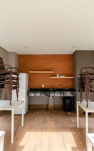 Apartamento para alugar com 38m², 2 quartos e sem vagaÁrea comum - Churrasqueira