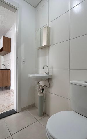 Apartamento para alugar com 34m², 2 quartos e sem vaga Apartamento para alugar com 34m², 2 quartos e sem vagaBanheiro