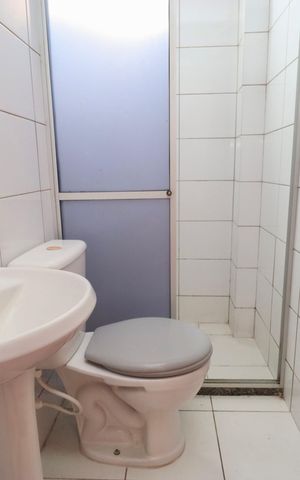 Apartamento para alugar com 40m², 2 quartos e 1 vaga Apartamento para alugar com 40m², 2 quartos e 1 vagaBanheiro social
