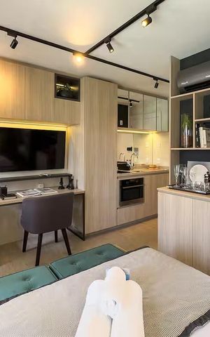 Studio à venda com 25m², 1 quarto e sem vaga Studio à venda com 25m², 1 quarto e sem vagaSala/Quarto