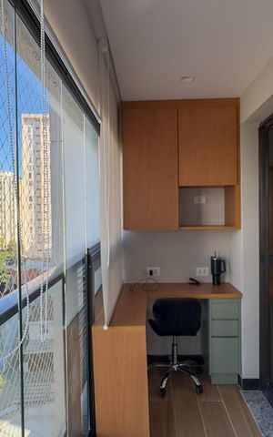 Studio para alugar com 27m², 1 quarto e 1 vagaSacada