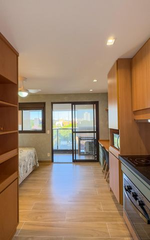 Studio para alugar com 27m², 1 quarto e 1 vagaStudio
