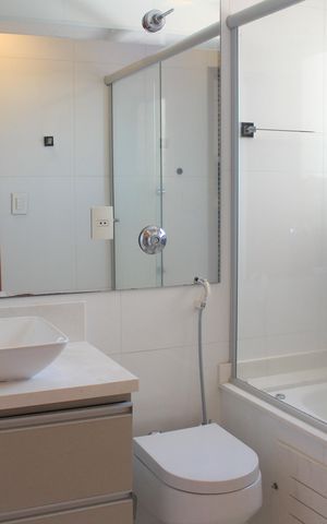 Apartamento para alugar com 115m², 3 quartos e 2 vagasBanheiro da Suíte 1