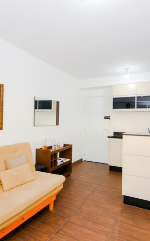 Studio para alugar com 38m², 1 quarto e 1 vagaSala