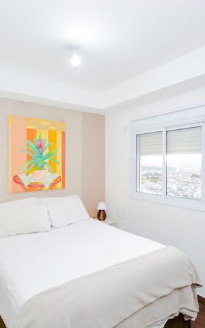 Studio para alugar com 38m², 1 quarto e 1 vagaQuarto