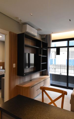 Studio para alugar com 34m², 1 quarto e 1 vagaStudio
