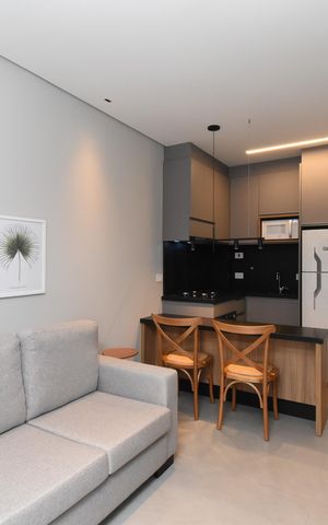 Studio para alugar com 34m², 1 quarto e 1 vagaStudio