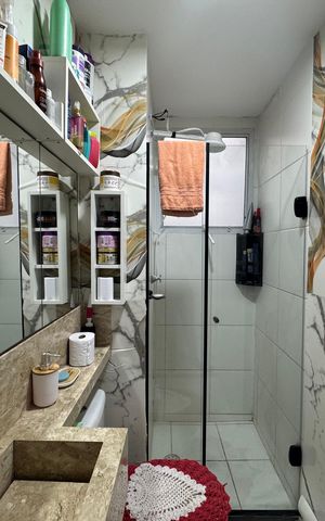 Apartamento à venda com 41m², 2 quartos e sem vaga Apartamento à venda com 41m², 2 quartos e sem vagaBanheiro