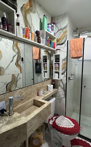 Apartamento à venda com 41m², 2 quartos e sem vaga Apartamento à venda com 41m², 2 quartos e sem vagaBanheiro