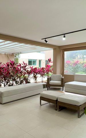 Apartamento à venda com 46m², 1 quarto e 1 vagaChurrasqueira