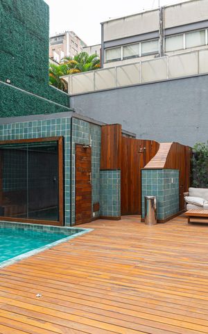 Apartamento para alugar com 35m², 1 quarto e sem vaga Apartamento para alugar com 35m², 1 quarto e sem vagaÁrea comum - Piscina