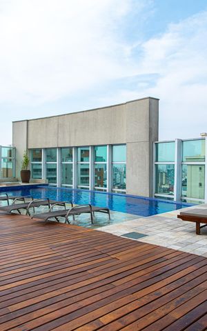 Apartamento para alugar com 55m², 1 quarto e 1 vaga Apartamento para alugar com 55m², 1 quarto e 1 vagaÁrea comum - Piscina