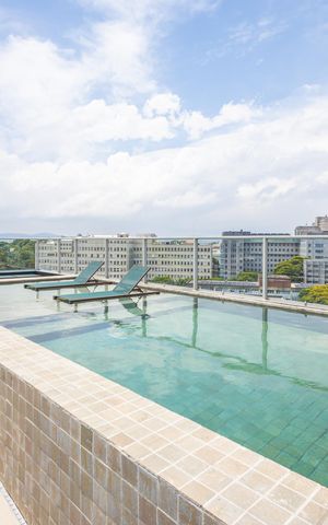 Studio para alugar com 27m², 1 quarto e sem vagaPiscina