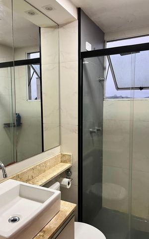 Apartamento à venda com 40m², 2 quartos e 1 vaga Apartamento à venda com 40m², 2 quartos e 1 vagaBanheiro