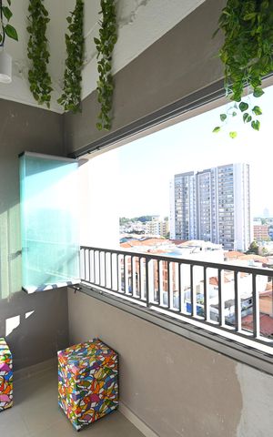 Apartamento à venda com 36m², 1 quarto e sem vagaVaranda