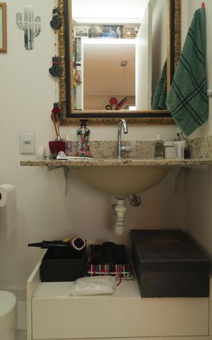 Apartamento à venda com 63m², 1 quarto e 1 vagaBanheiro Social
