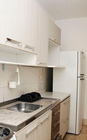 Studio para alugar com 40m², 1 quarto e sem vagaCozinha + Área de Serviço