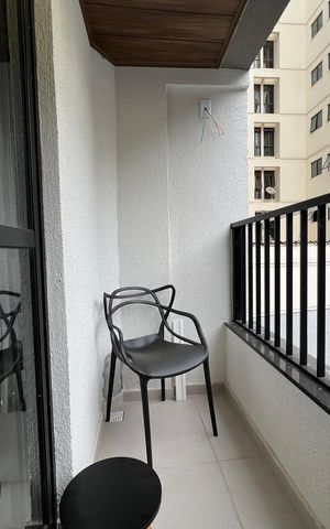 Studio para alugar com 25m², 1 quarto e sem vaga Studio para alugar com 25m², 1 quarto e sem vagaVaranda