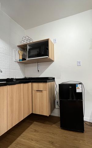 Studio para alugar com 25m², 1 quarto e sem vaga Studio para alugar com 25m², 1 quarto e sem vagaCozinha
