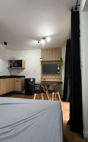 Studio para alugar com 25m², 1 quarto e sem vaga Studio para alugar com 25m², 1 quarto e sem vagaQuarto