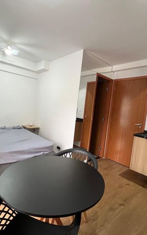 Studio para alugar com 25m², 1 quarto e sem vaga Studio para alugar com 25m², 1 quarto e sem vagaSala/Quarto