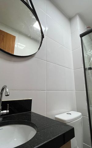 Studio para alugar com 25m², 1 quarto e sem vaga Studio para alugar com 25m², 1 quarto e sem vagaBanheiro