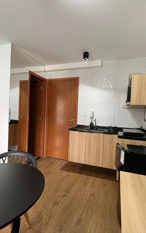 Studio para alugar com 25m², 1 quarto e sem vaga Studio para alugar com 25m², 1 quarto e sem vagaSala/Cozinha