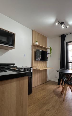 Studio para alugar com 25m², 1 quarto e sem vaga Studio para alugar com 25m², 1 quarto e sem vagaCozinha/sala