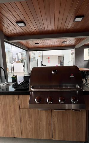Studio para alugar com 25m², 1 quarto e sem vaga Studio para alugar com 25m², 1 quarto e sem vagaÁrea comum - Churrasqueira