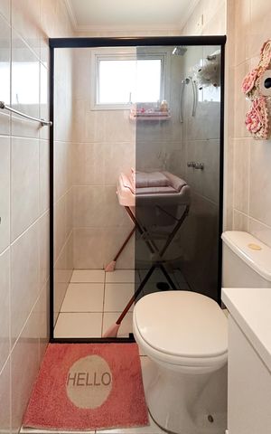 Apartamento à venda com 65m², 2 quartos e 1 vaga Apartamento à venda com 65m², 2 quartos e 1 vagaBanheiro Social