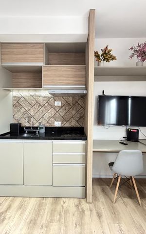 Studio à venda com 21m², 1 quarto e sem vaga
